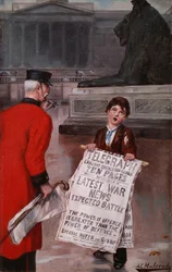 Kriegsmeldungen, ca. 1900